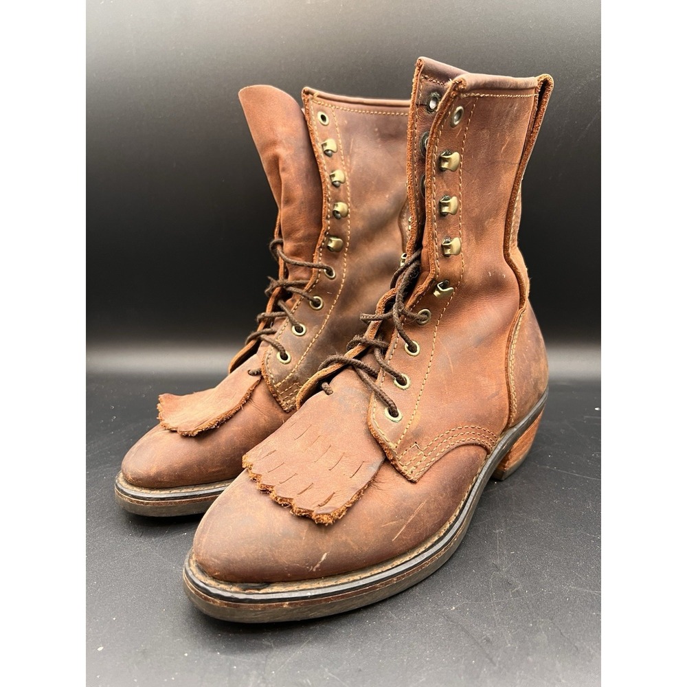 Durango Packer Lacer Logger Boots  Womens Size 6M